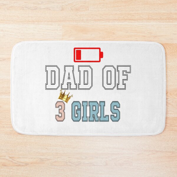 Item preview, Dad of 3 Girls Low Battery Funny 3 princess designed and sold by QuiteOrbit.