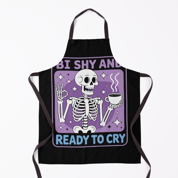Item preview, Bi Shy and Ready to Cry Funny LGBT Skeleton Bisexual Pride designed and sold by grounabslaninal.