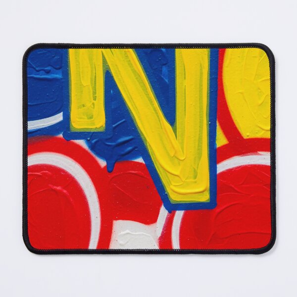 Item preview, Bold Yellow N Graffiti Texture designed and sold by PixorStudio.