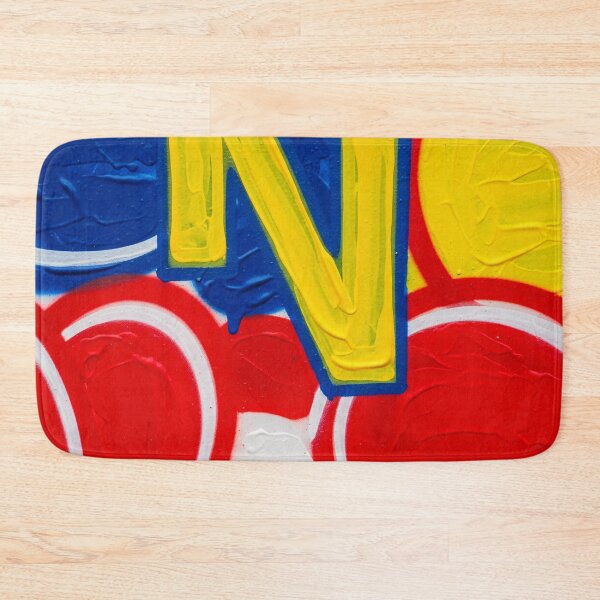 Item preview, Bold Yellow N Graffiti Texture designed and sold by PixorStudio.
