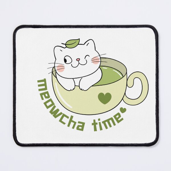 Item preview, Meowcha Time Funny Cat and Matcha Lovers designed and sold by thebest-2studio.