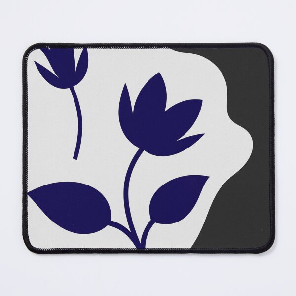 Item preview, Modern Royal Blue Floral Silhouette designed and sold by joycrysstudio.