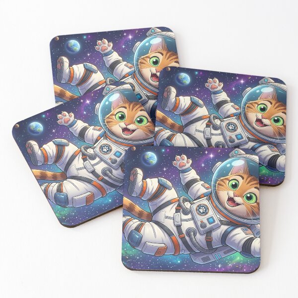 Item preview, Space Cat in Zero Gravity designed and sold by CiberLienzo.