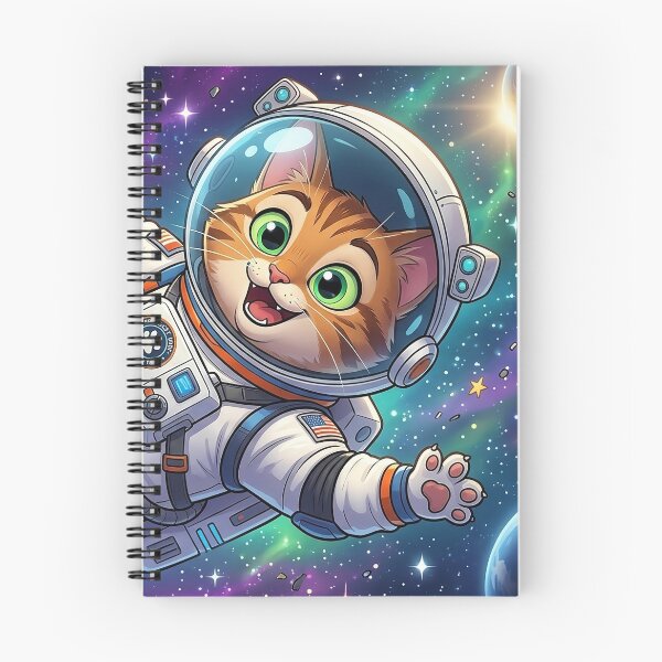 Item preview, Space Cat in Zero Gravity designed and sold by CiberLienzo.