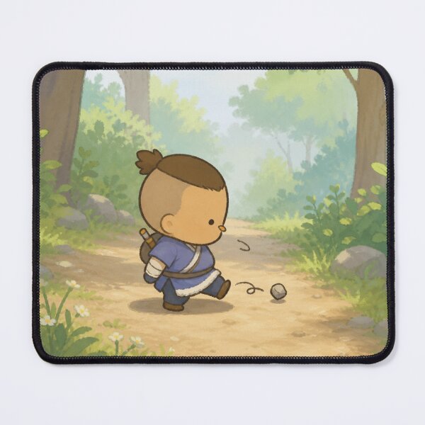 Item preview, Sokka Chibi art -kicking rocks designed and sold by Cat-and-Panda.