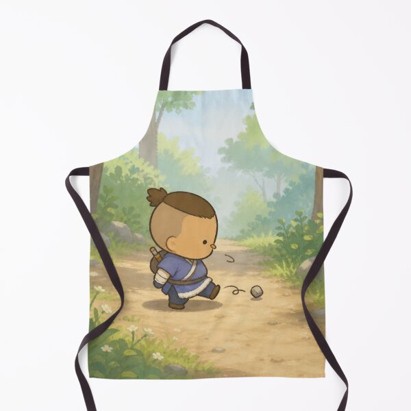 Item preview, Sokka Chibi art -kicking rocks designed and sold by Cat-and-Panda.