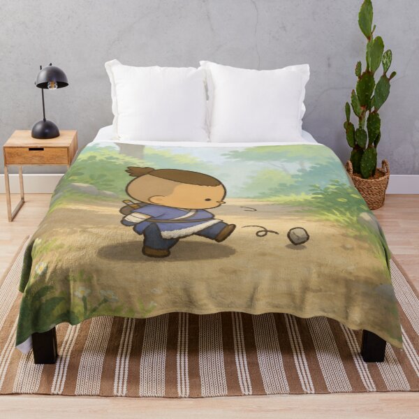 Item preview, Sokka Chibi art -kicking rocks designed and sold by Cat-and-Panda.