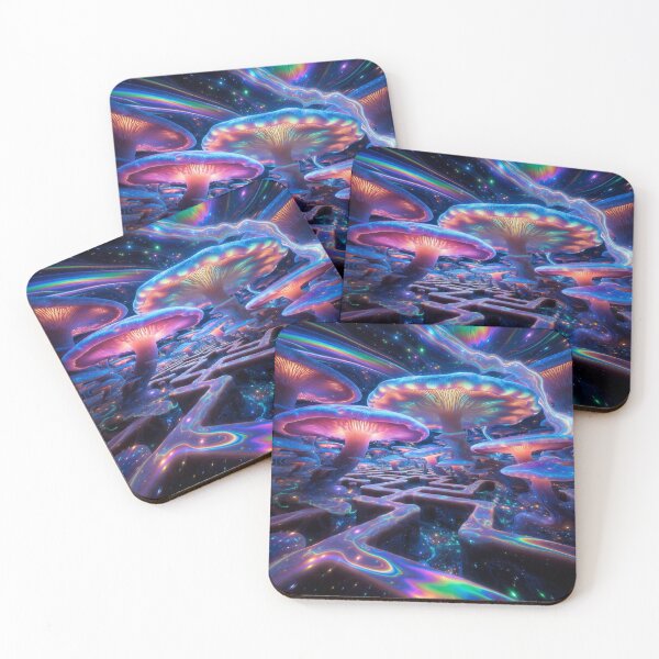 Item preview, “Neon Mycelium Labyrinth” designed and sold by RavenCrow444.