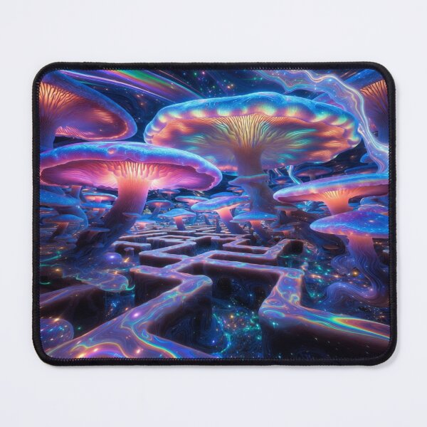 Item preview, “Neon Mycelium Labyrinth” designed and sold by RavenCrow444.