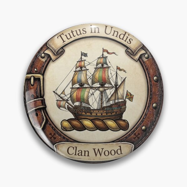 Item preview, Clan Wood Crest designed and sold by BagTown Clans.