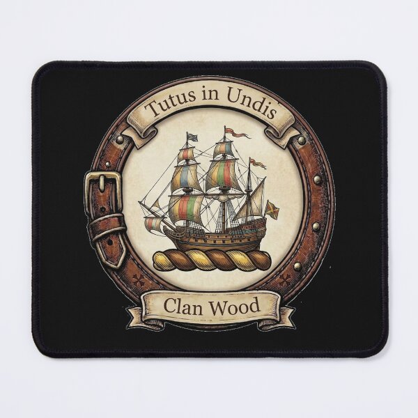 Item preview, Clan Wood Crest designed and sold by BagTown Clans.