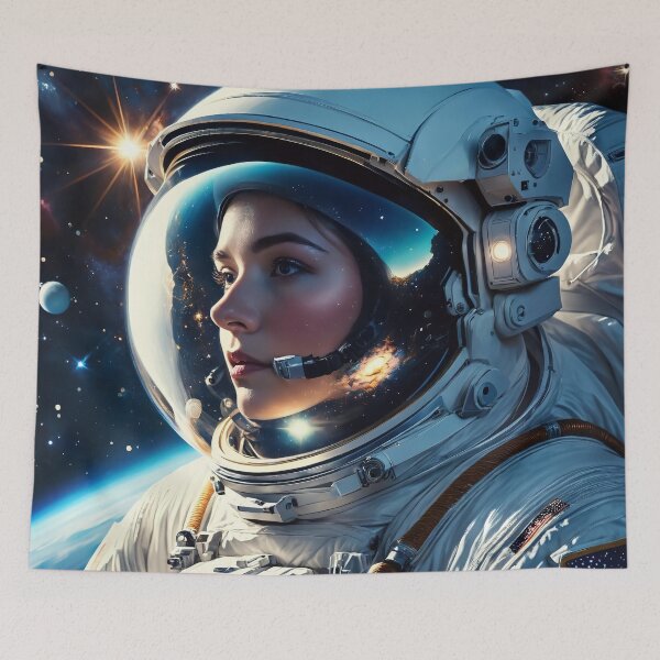 Item preview, Lost Among Stars – Astronaut in the Cosmic Silence designed and sold by CiberLienzo.