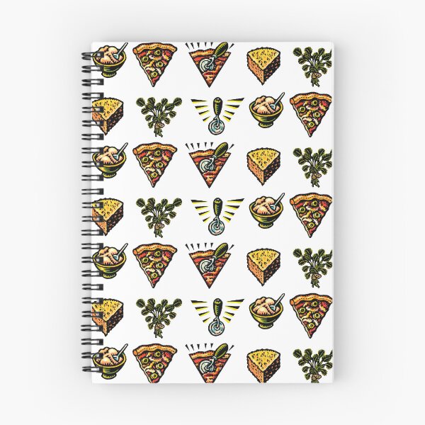 Item preview, pizza pattern with six triangular illustrations designed and sold by LisaHaney.