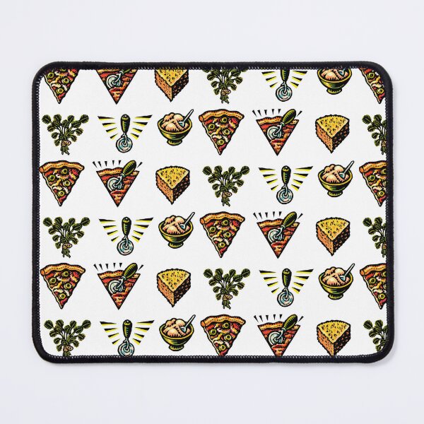 Item preview, pizza pattern with six triangular illustrations designed and sold by LisaHaney.