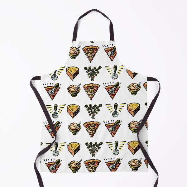 Item preview, pizza pattern with six triangular illustrations designed and sold by LisaHaney.