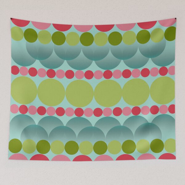 Item preview, Retro Pop Bubbles - Abstract Colorful Mid-Century Dot Pattern designed and sold by Luckymoon2000.