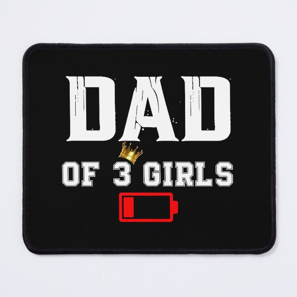 Item preview, Dad of 3 Girls Funny Father day retro designed and sold by QuiteOrbit.