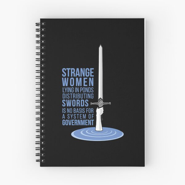 Artikelvorschau, Seltsame Frauen, die in Teichen liegen und Schwerter verteilen, sind keine Grundlage für ein Regierungssystem. Monty Python entworfen und verkauft von Printer Shop.