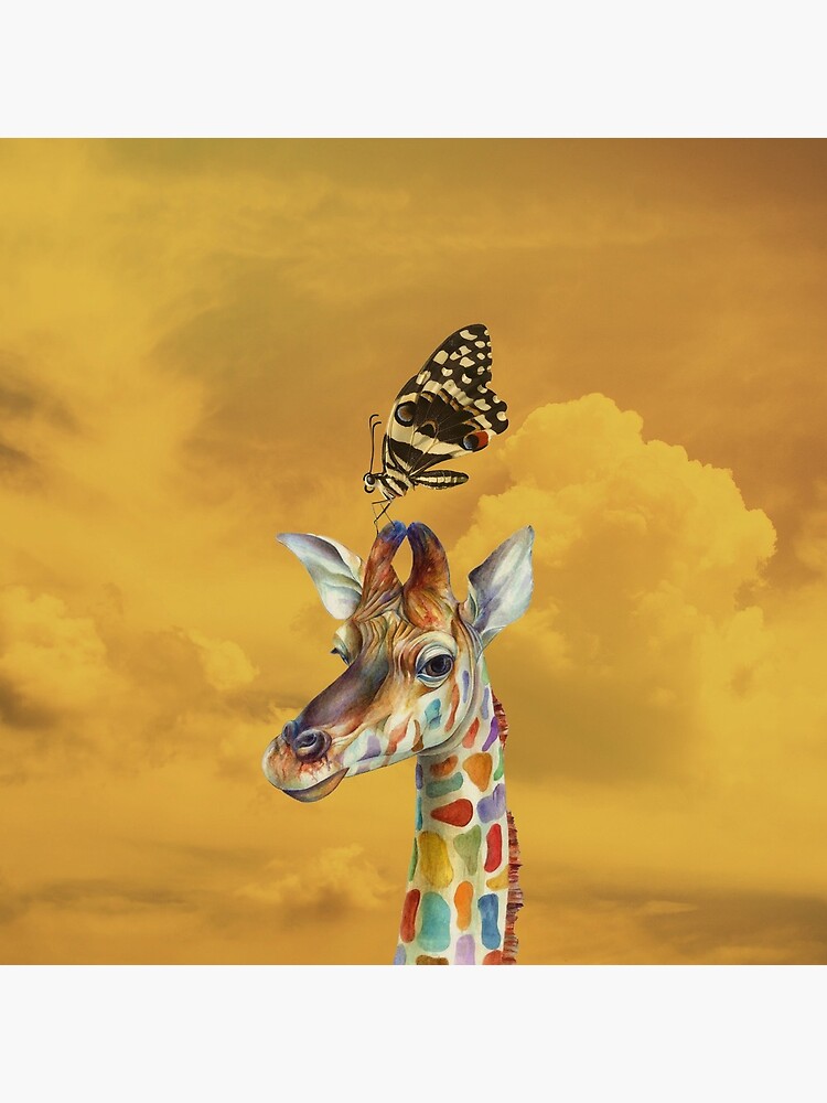 Giraffe and Butterfly by Helt-Sort