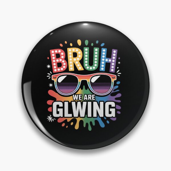 Item preview, Bruh We are Glowing Rainbow Sunglasses Funny Summer Vibes designed and sold by grounabslaninal.