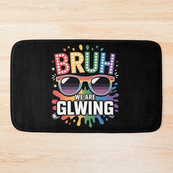 Item preview, Bruh We are Glowing Rainbow Sunglasses Funny Summer Vibes designed and sold by grounabslaninal.