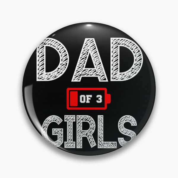 Item preview, Funny Fathers day 3 Girls Low Battery designed and sold by QuiteOrbit.