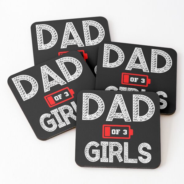 Item preview, Funny Fathers day 3 Girls Low Battery designed and sold by QuiteOrbit.