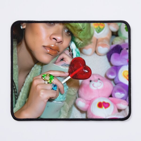 Item preview, Rihanna - Y2K Fuzzy Green Hat & Nostalgic Pastel Bears designed and sold by y2kponyclub.