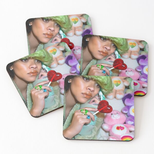 Item preview, Rihanna - Y2K Fuzzy Green Hat & Nostalgic Pastel Bears designed and sold by y2kponyclub.