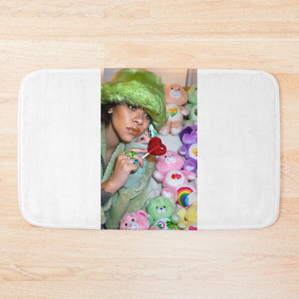Item preview, Rihanna - Y2K Fuzzy Green Hat & Nostalgic Pastel Bears designed and sold by y2kponyclub.