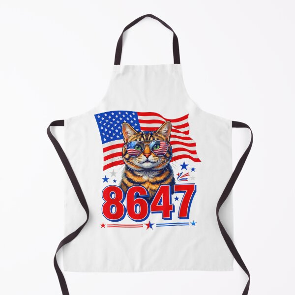 Item preview, 8647 cat patriotic 86 47 funny cat usa flag sunglasses designed and sold by 3INEKMIZAN.