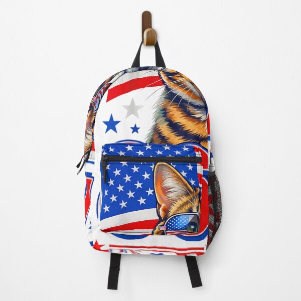 Item preview, 8647 cat patriotic 86 47 funny cat usa flag sunglasses designed and sold by 3INEKMIZAN.