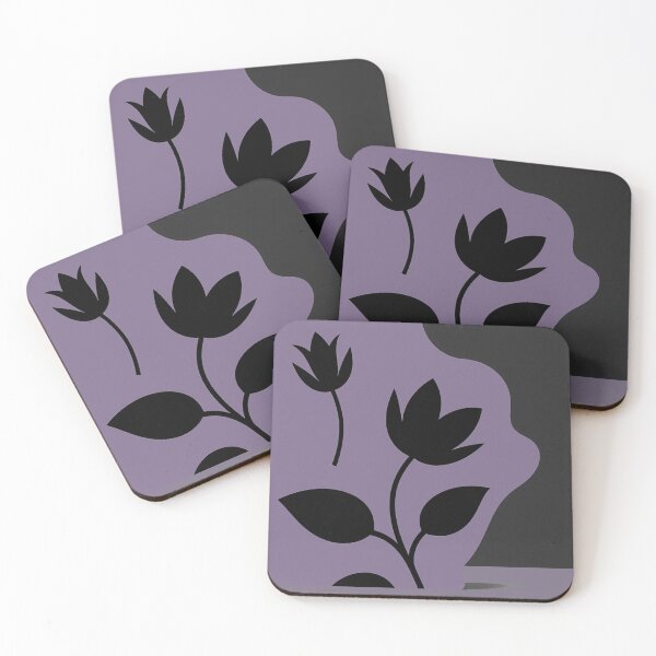 Item preview, Modern Purple Mist Floral Silhouette designed and sold by joycrysstudio.