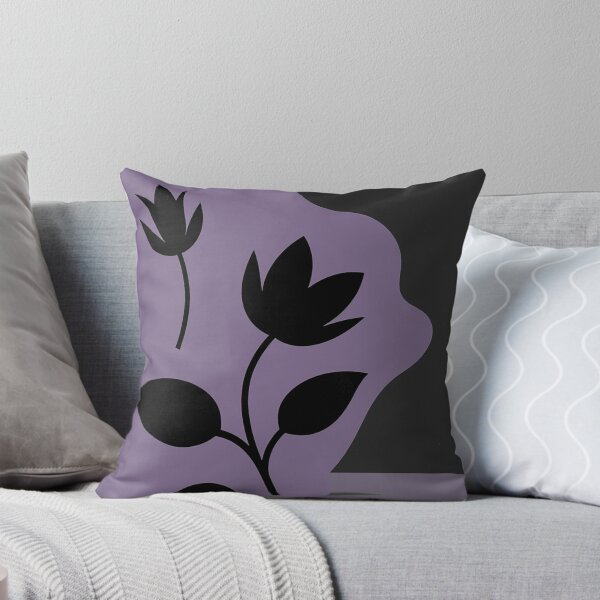 Item preview, Modern Purple Mist Floral Silhouette designed and sold by joycrysstudio.