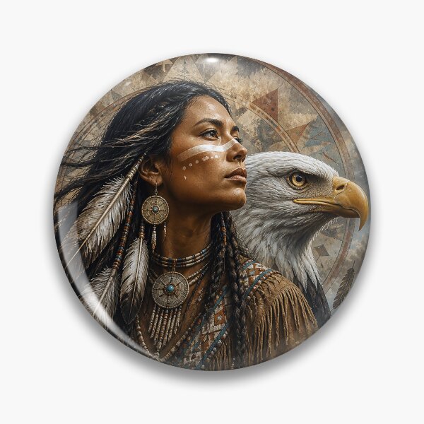 Item preview, Spirit of the Eagle – Rustic Wilderness Art Print designed and sold by GMACgraphicsCo.