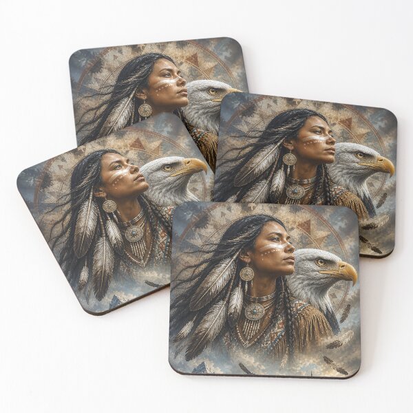 Item preview, Spirit of the Eagle – Rustic Wilderness Art Print designed and sold by GMACgraphicsCo.