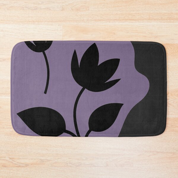 Item preview, Modern Purple Mist Floral Silhouette designed and sold by joycrysstudio.