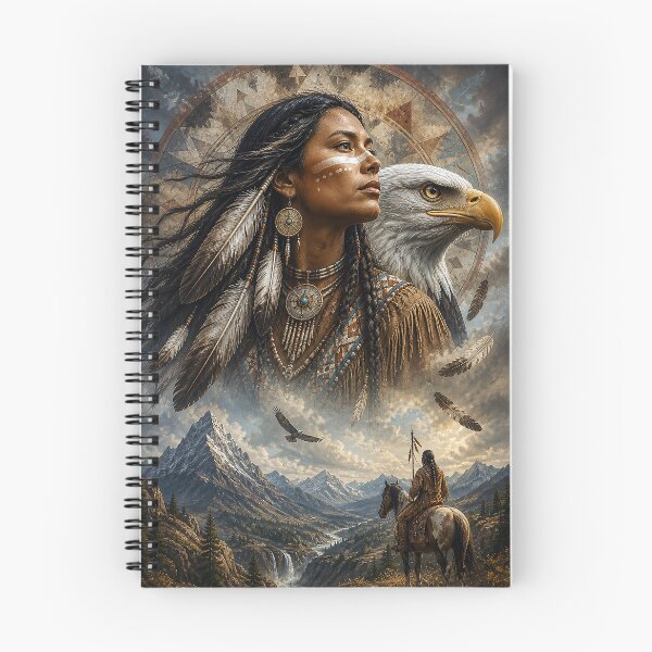 Item preview, Spirit of the Eagle – Rustic Wilderness Art Print designed and sold by GMACgraphicsCo.
