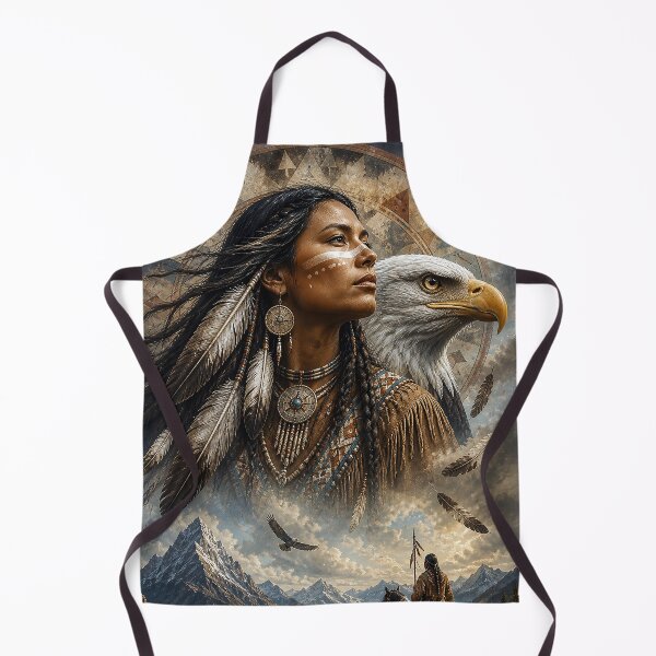 Item preview, Spirit of the Eagle – Rustic Wilderness Art Print designed and sold by GMACgraphicsCo.