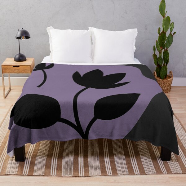 Item preview, Modern Purple Mist Floral Silhouette designed and sold by joycrysstudio.