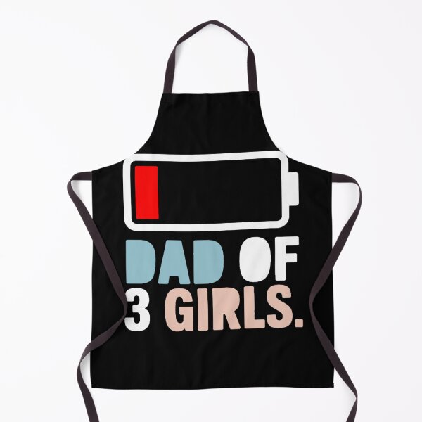 Item preview, Funny Dad of 3 Girls Low Battery Tired Father designed and sold by QuiteOrbit.