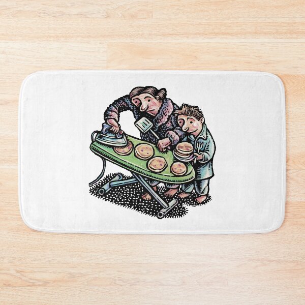 Item preview, mother irons pancakes on an ironing board for her son designed and sold by LisaHaney.