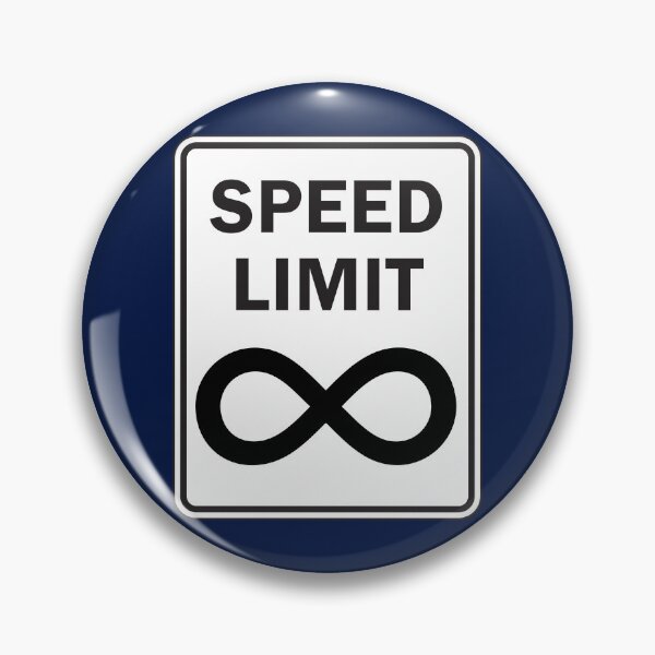 Item preview, Infinite Speed Limit – Infinity Symbol Funny Street Sign Design designed and sold by ThisIsDebbie.