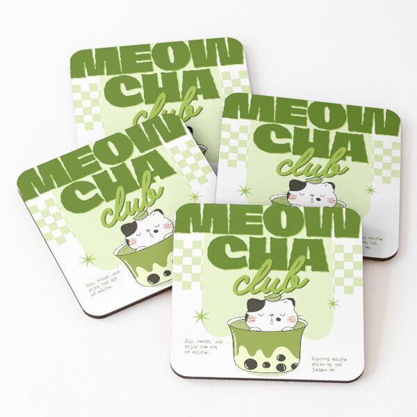 Item preview, Meowcha Club Funny Matcha Club designed and sold by thebest-2studio.
