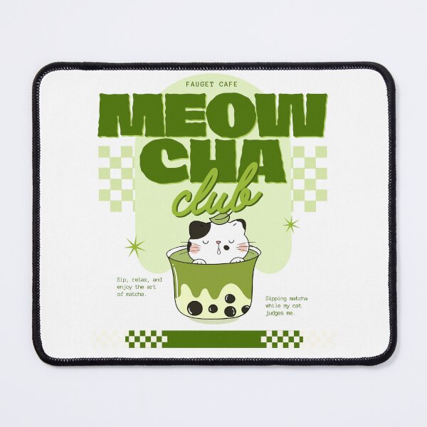 Item preview, Meowcha Club Funny Matcha Club designed and sold by thebest-2studio.