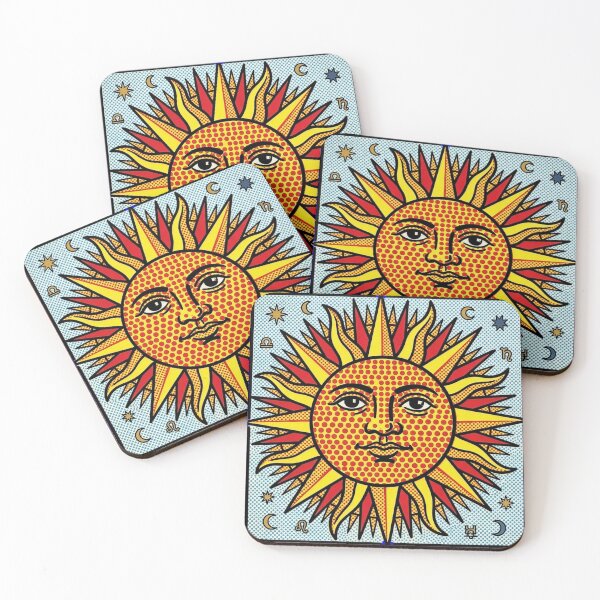 Item preview, Celestial Sun Face Pop Art Comic Style Sunburst Graphic designed and sold by Terry Bain.