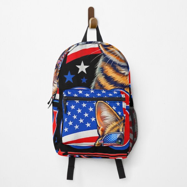 Item preview, 8647 cat patriotic 86 47 funny cat usa flag sunglasses designed and sold by 3INEKMIZAN.