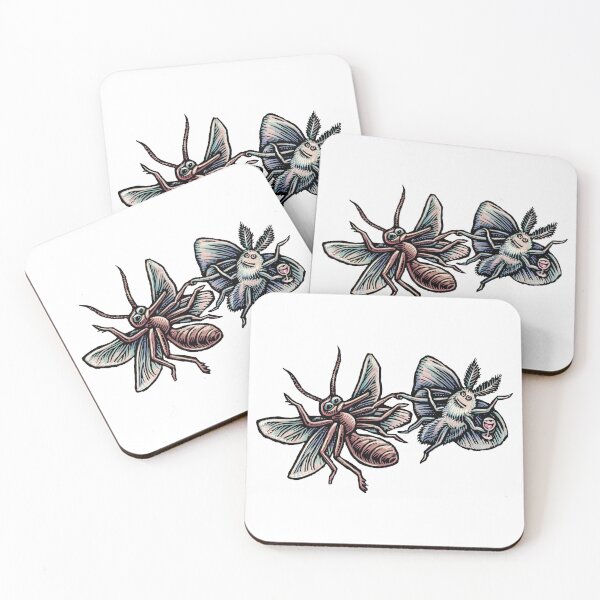 Item preview, mosquito dancing with a moth designed and sold by LisaHaney.