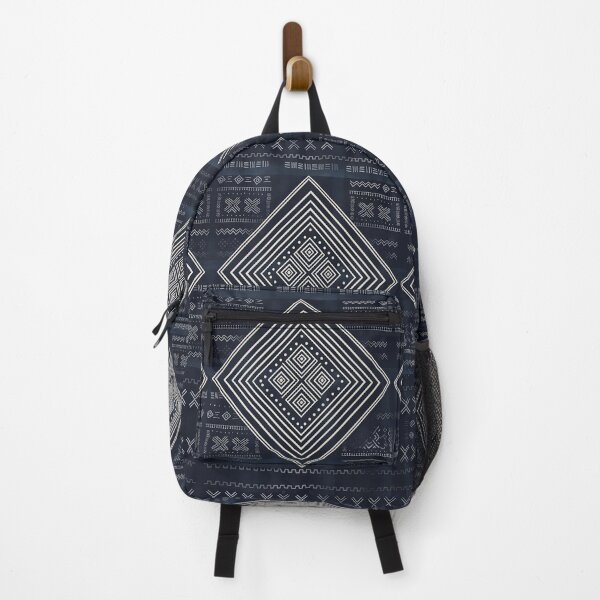 Item preview, Indigo Mudcloth Tribal Diamond Art Illustration designed and sold by arteresting-art.
