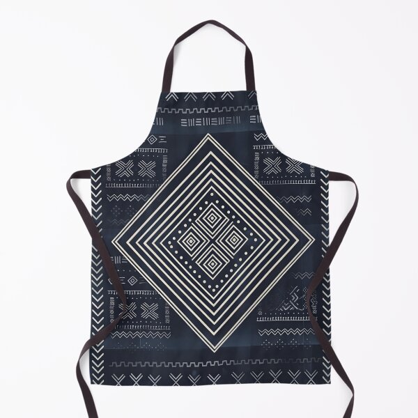 Item preview, Indigo Mudcloth Tribal Diamond Art Illustration designed and sold by arteresting-art.